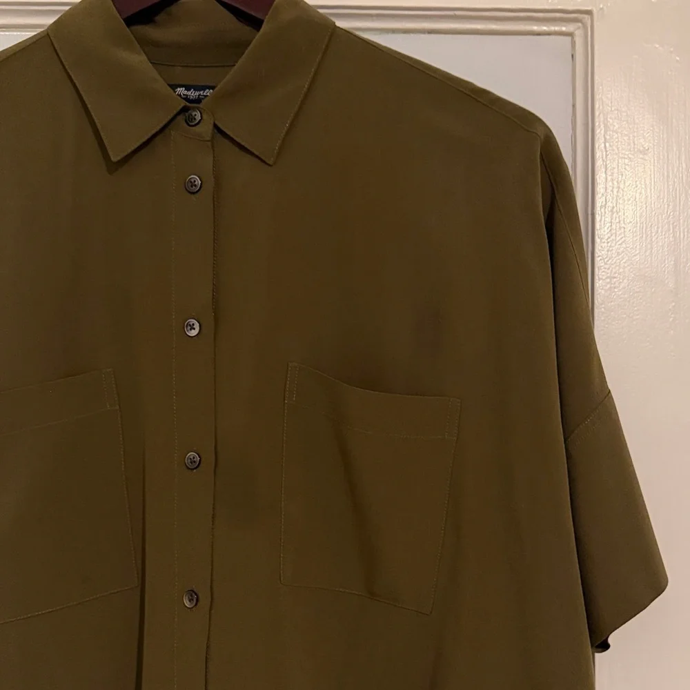 Madewell Silk Courier Shirt - Picture 5 of 5